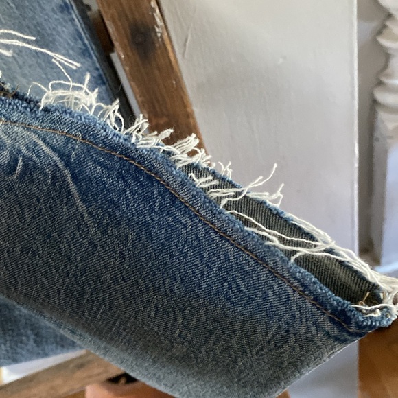 ANTHROPOLOGIE PILCRO THE VINTAGE STRAIGHT JEANS DENIM RAW HEM 29 NEW - Picture 6 of 9